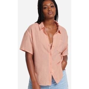 NWT UGG Embrooke 100% cotton gauze shirt